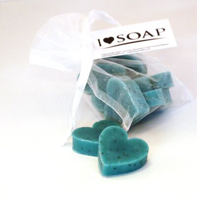 I Love Soap' 5x bags soap hearts 'Italian Spring'
