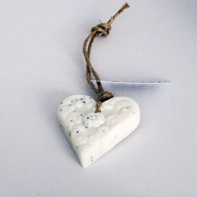 I Love Soap' Winter 5 x heart soaps 'White Fig'