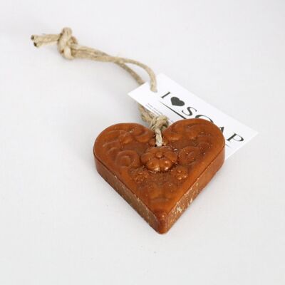 I Love Soap' Winter 5 x heart soaps 'Apple Pie'