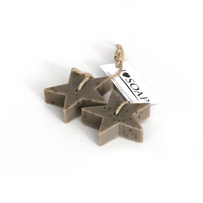 I Love Soap' Winter 5 x 2 soap stars 'Roasted Almond'