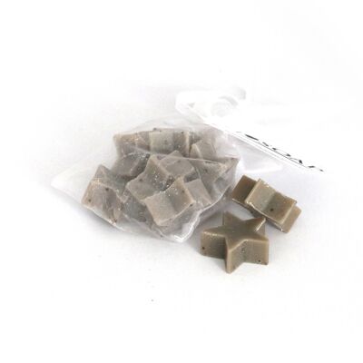 I Love Soap' Winter 5 x star soaps in organza bag 'Roasted Almond'