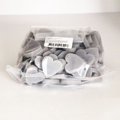 1kg bag of mini heart soaps Grey