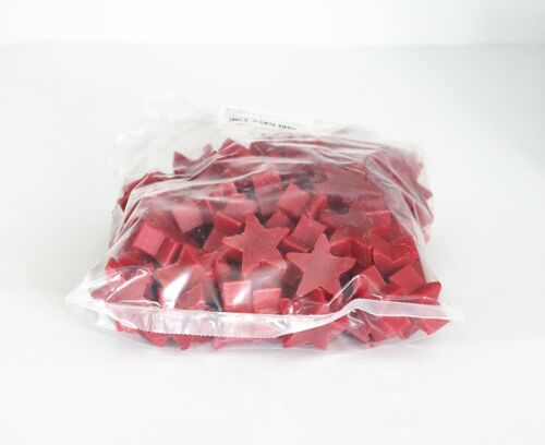 1kg bag of mini star soaps 'Red Cinnamon'
