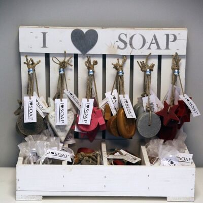 I Love Soap Winter Edition complete display