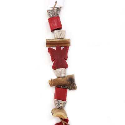 5 x Christmas rope soap chains 'Red Cinnamon'