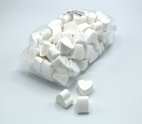 1 kg bag of mini bath bomb hearts 'Snow Musk'