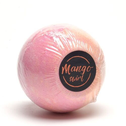 Large Bath Bombs Mango Swirl