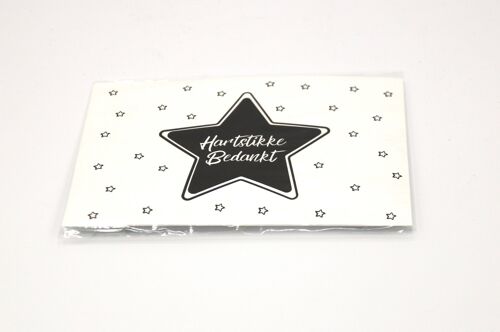 4 x Scent Sachet Greeting Cards 'Hartstikke Bedankt'