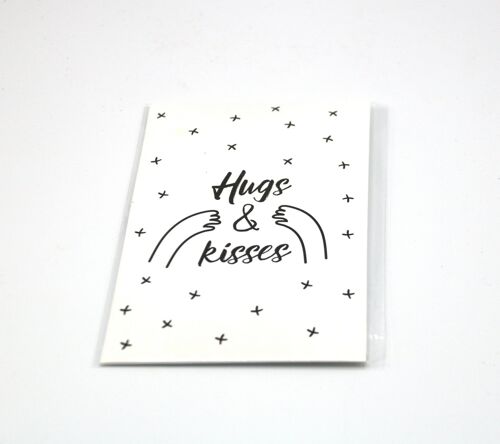 4 x Scent Sachet Greeting Cards 'Hugs and Kisses'
