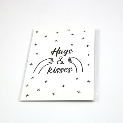 4 x Scent Sachet Greeting Cards 'Hugs and Kisses'