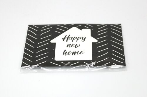 4 x Scent Sachet Greeting Cards 'Happy New Home'