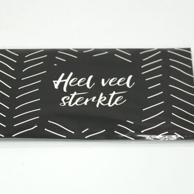 4 x Scent Sachet Greeting Cards 'Heel Veel Sterkte'