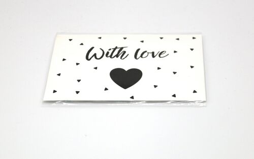 4 x Scent Sachet Greeting Cards 'With Love'