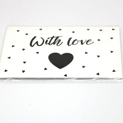 4 x Scent Sachet Greeting Cards 'With Love'