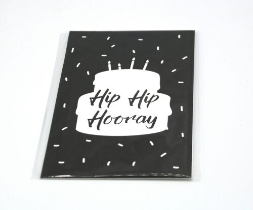 4 x Scent Sachet Greeting Cards 'Hip Hip Hooray'