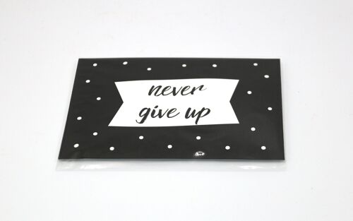 4 x Scent Sachet Greeting Cards 'Never Give Up'