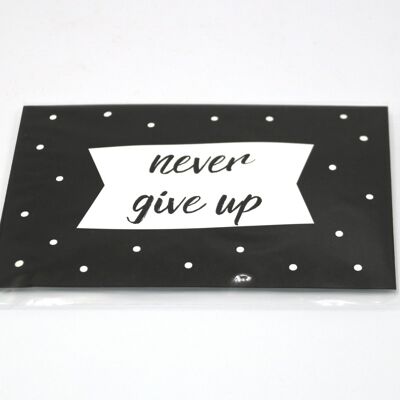 4 x Scent Sachet Greeting Cards 'Never Give Up'