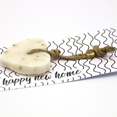 6 x Soap Greeting Tags 'Happy New Home'