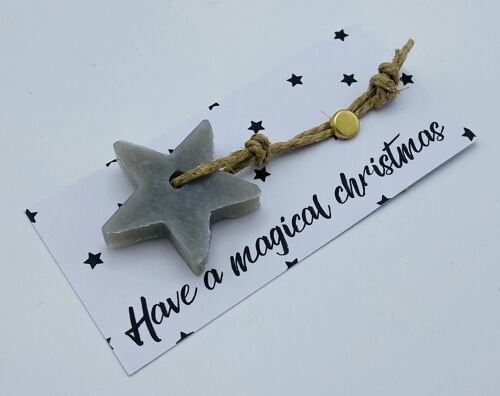 6 x Soap Greeting Tags 'Have A Magical Christmas'