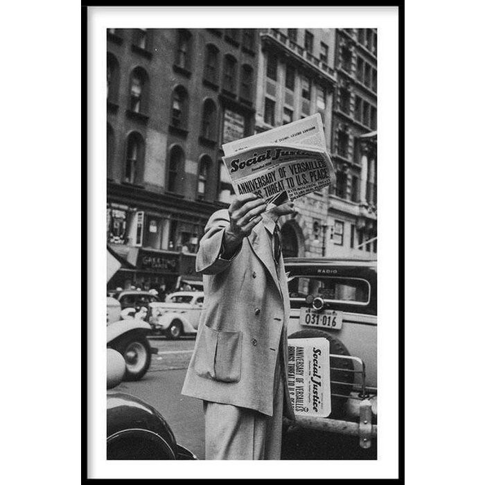 Giornale - Poster con cornice - 50 x 70 cm