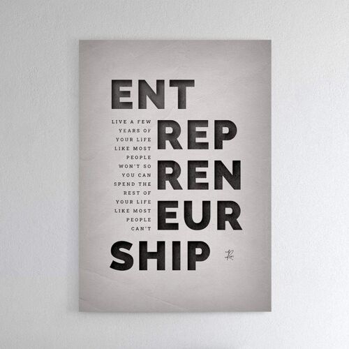 Entrepreneurship - Poster - 40 x 60 cm