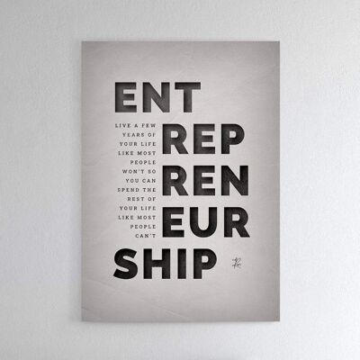 Unternehmertum - Poster gerahmt - 40 x 60 cm