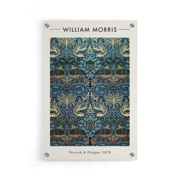 William Morris - Paon et Dragon - Affiche encadrée - 50 x 70 cm 5