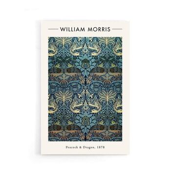 William Morris - Paon et Dragon - Toile - 60 x 90 cm 7