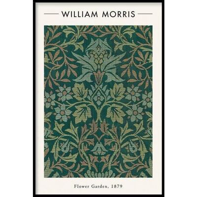 William Morris - Flower Garden - Póster enmarcado - 50 x 70 cm