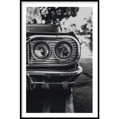 Vintage Car - Poster framed - 40 x 60 cm