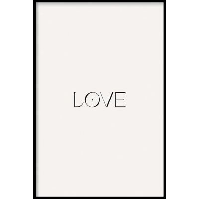 Love - Poster framed - 40 x 60 cm