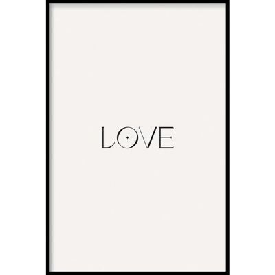 Love - Affiche encadrée - 50 x 70 cm