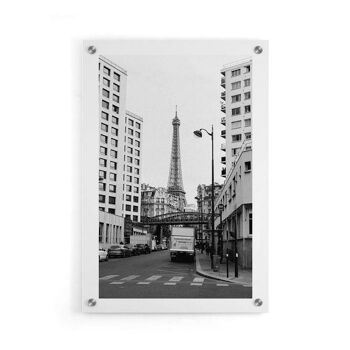 Tour Eiffel Rue - Affiche encadrée - 40 x 60 cm 5