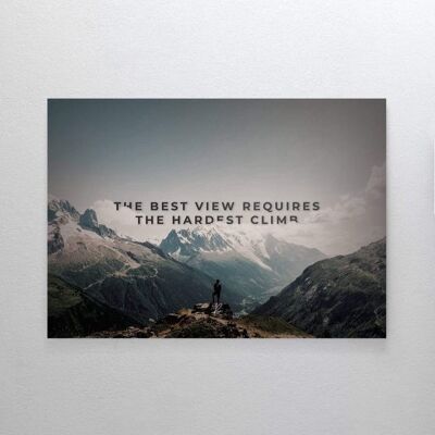 The Best View - Poster framed - 40 x 60 cm
