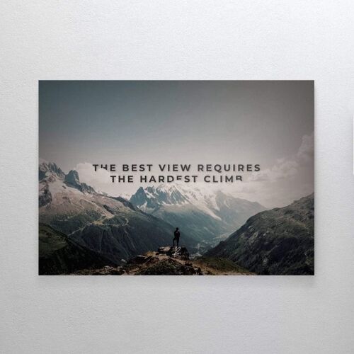 The Best View - Poster ingelijst - 50 x 70 cm