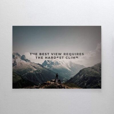 The Best View - Affiche encadrée - 50 x 70 cm