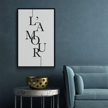 L'Amour - Affiche encadrée - 50 x 70 cm 3