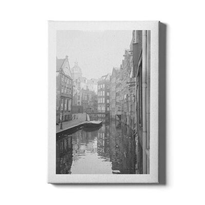 Canal Houses Amsterdam - Póster enmarcado - 40 x 60 cm