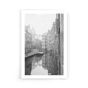 Canal Houses Amsterdam - Affiche encadrée - 40 x 60 cm 3