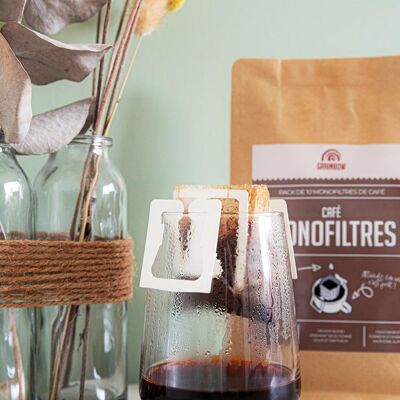 Pack of 10 coffee monofilters