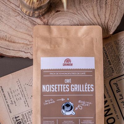 Flavored coffee Roasted hazelnuts - 10 monofilters