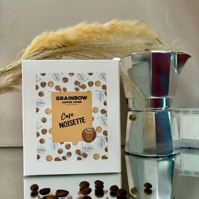 Roasted hazelnut flavored coffee - Box 10 single filters