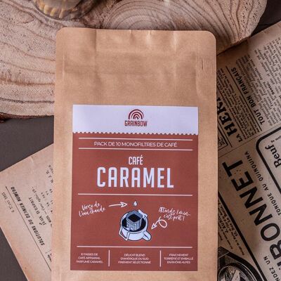 Café aromatisé Caramel - 10 monofiltres