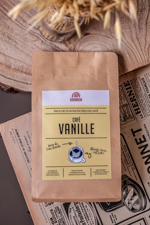 Café aromatisé Vanille - 10 monofiltres