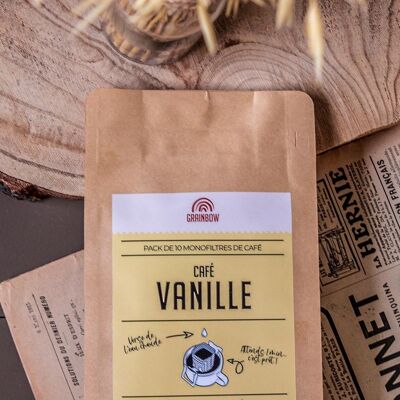 Café aromatisé Vanille - 10 monofiltres