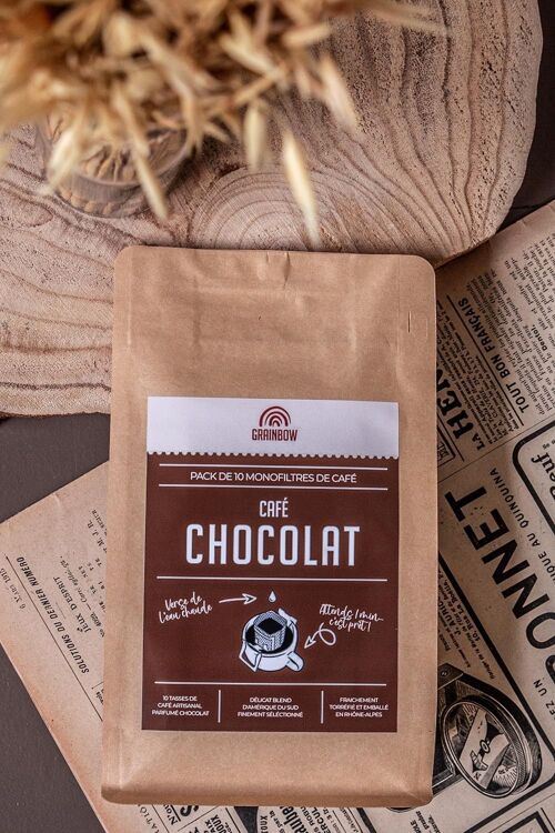 Café aromatisé Chocolat - 10 monofiltres