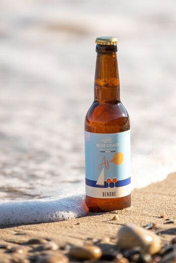 Bière Artisanale Blonde -Azur- Bouteille 33 cl - Bio - 4.9% 3