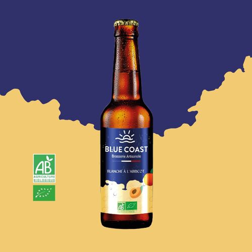 Achat Bière Artisanale Blanche à l'Abricot - Bouteille 33cl - BIO - 5.3% en  gros