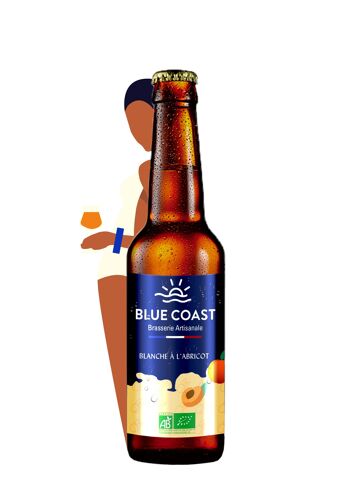 Bière Artisanale Blanche à l'Abricot - Bouteille 33cl - BIO - 5.3% 2