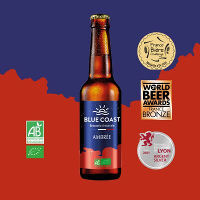 Amber Craft Beer - 33 cl bottle - ORGANIC - 5.3%